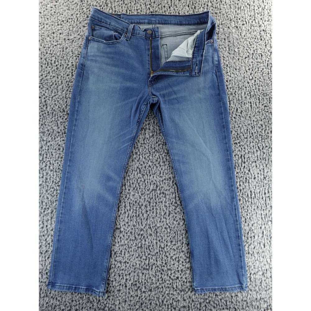 Levis 514 Mens Blue Wash‎ Straight Leg Denim Jeans Sz 36x30